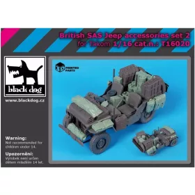   Black Dog T16020 British SAS Jeep accessories set No.2 dioráma makett kiegészítő