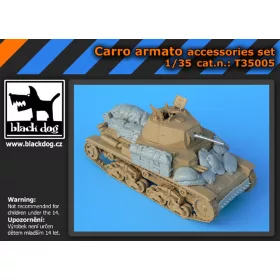   Black Dog T35005 Carro armato accessories set for Tamiya kit, 18 resin parts makett dioráma kiegészítő (1/35)