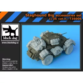   Black Dog T35006 Staghound Big accessories set for Bronco kit, 23 resin parts makett dioráma kiegészítő (1/35)