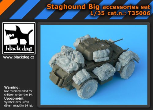 Black Dog T35006 Staghound Big accessories set for Bronco kit, 23 resin parts makett dioráma kiegészítő (1/35)