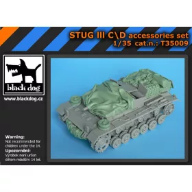   Black Dog T35009 Stug III CD accessories set for Dragon makett dioráma kiegészítő (1/35)