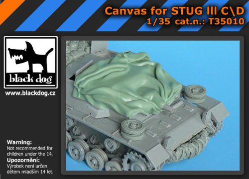 Black Dog T35010 Canvas for Stug III CD for Dragon makett dioráma kiegészítő (1/35)