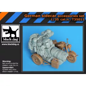   Black Dog T35011 German sidecar accessories set for Master box makett dioráma kiegészítő (1/35)