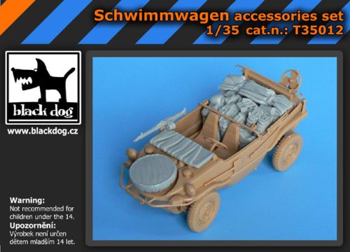 Black Dog T35012 Schwimmwagen accessories set for Tamiya makett dioráma kiegészítő (1/35)