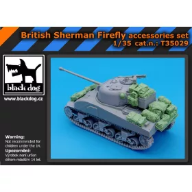   Black Dog T35029 British Sherman Firefly accessories set for Dragon makett dioráma kiegészítő (1/35)