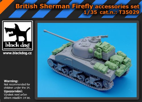 Black Dog T35029 British Sherman Firefly accessories set for Dragon makett dioráma kiegészítő (1/35)