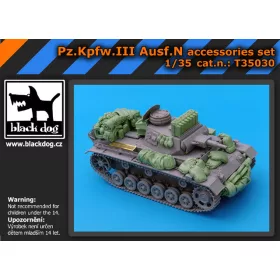   Black Dog T35030 Pz.Kpfw.III Ausf.N accessories set for Dragon makett dioráma kiegészítő (1/35)