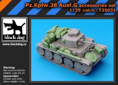 Black Dog T35031 Pz.Kpfw.38 Ausf.G accessories set for Dragon makett dioráma kiegészítő (1/35)