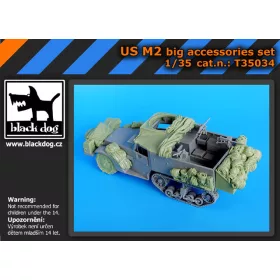   Black Dog T35034 US M2 big accessories set for Dragon makett dioráma kiegészítő (1/35)