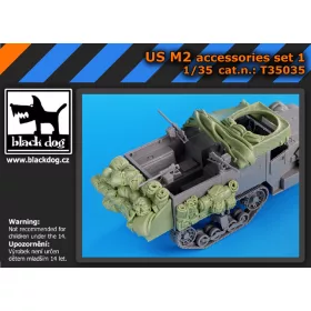   Black Dog T35035 US M2 accessories set N°1 for Dragon makett dioráma kiegészítő (1/35)
