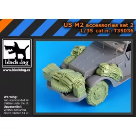   Black Dog T35036 US M2 accessories set N °2 for Dragon makett dioráma kiegészítő (1/35)