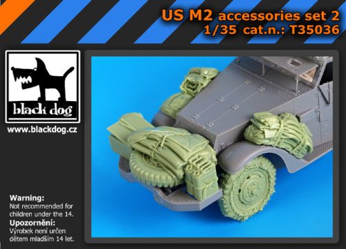 Black Dog T35036 US M2 accessories set N °2 for Dragon makett dioráma kiegészítő (1/35)