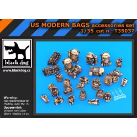   Black Dog T35037 US modern bags accessories set makett dioráma kiegészítő (1/35)