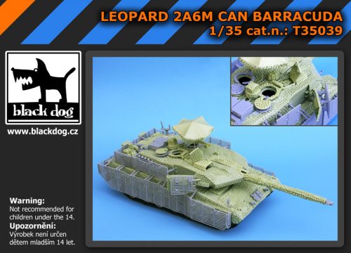 Black Dog T35039 LEOPARD 2A6M CAN BARRACUDA for Trumpeter makett dioráma kiegészítő (1/35)