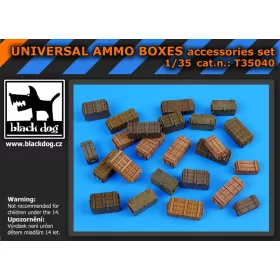   Black Dog T35040 Universal ammo boxes makett dioráma kiegészítő (1/35)