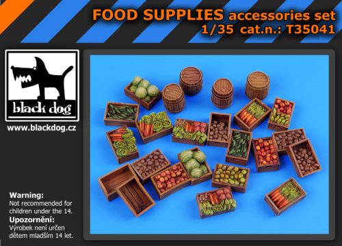 Black Dog T35041 Food supplies makett dioráma kiegészítő (1/35)