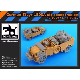   Black Dog T35042 German Steyr 1500Abig accessories set for Tamiya makett dioráma kiegészítő (1/35)