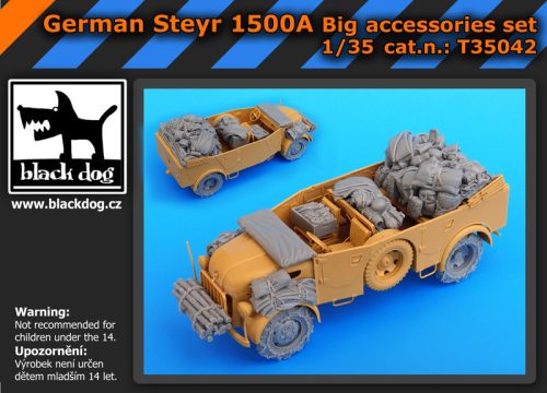 Black Dog T35042 German Steyr 1500Abig accessories set for Tamiya makett dioráma kiegészítő (1/35)