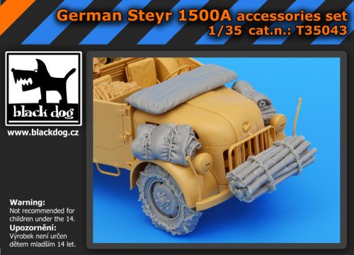 Black Dog T35043 German Steyr 1500A accessories set forTamiya makett dioráma kiegészítő (1/35)