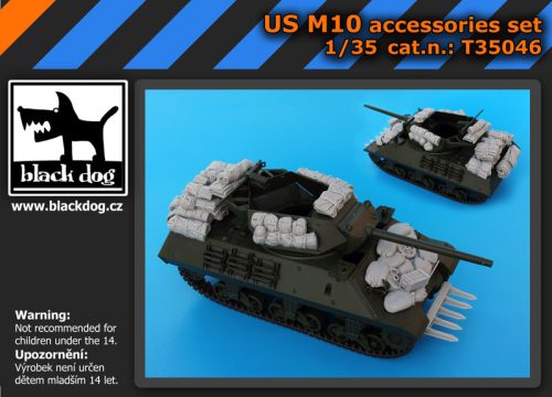 Black Dog T35046 US M 10 accessories set for Academy makett dioráma kiegészítő (1/35)