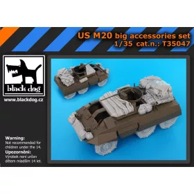   Black Dog T35047 US M 20 big accessories set for Tamiya makett dioráma kiegészítő (1/35)