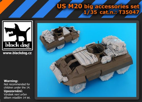 Black Dog T35047 US M 20 big accessories set for Tamiya makett dioráma kiegészítő (1/35)