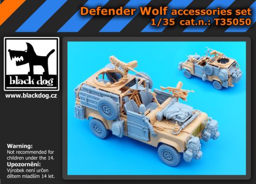 Black Dog T35050 Defender Wolf accessories set for Hobby Boss makett dioráma kiegészítő (1/35)