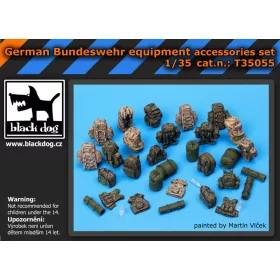   Black Dog T35055 German Bundeswehr equipment accessor. Set makett dioráma kiegészítő (1/35)