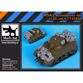   Black Dog T35056 M5A1 accessories set for Tamiya makett dioráma kiegészítő (1/35)