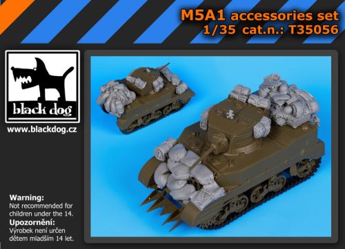 Black Dog T35056 M5A1 accessories set for Tamiya makett dioráma kiegészítő (1/35)