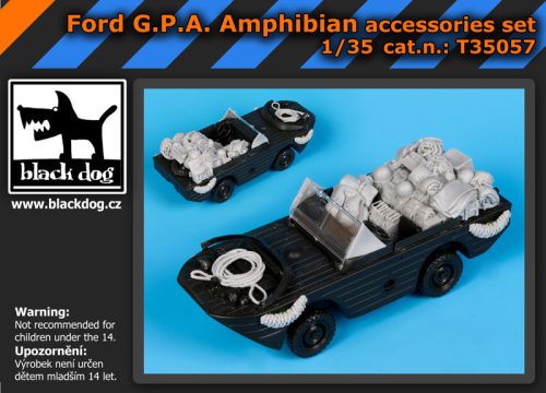 Black Dog T35057 Ford G.P.A Amphibian accessories set for Tamiya makett dioráma kiegészítő (1/35)