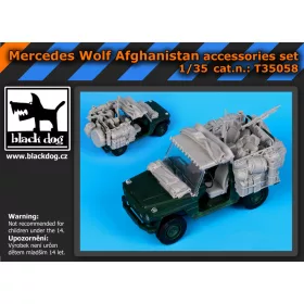   Black Dog T35058 Mercedes Wolf Afganistan accessories set for Revell makett dioráma kiegészítő (1/35)