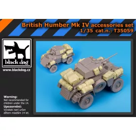   Black Dog T35059 British Humber Mk IV accessories set for Bronco models makett dioráma kiegészítő (1/35)