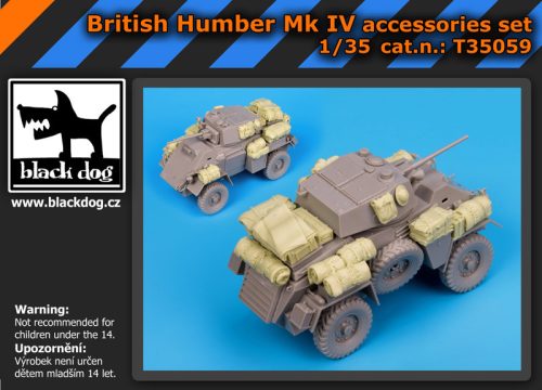 Black Dog T35059 British Humber Mk IV accessories set for Bronco models makett dioráma kiegészítő (1/35)