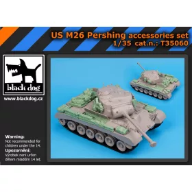   Black Dog T35060 US M -26 Pershing accesorie set for Hobby Boss makett dioráma kiegészítő (1/35)