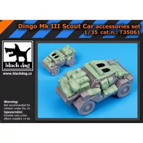   Black Dog T35061 Dingo Mk III Scot car accessories set for Mini Art makett dioráma kiegészítő (1/35)