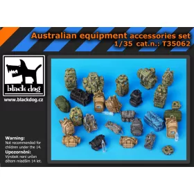   Black Dog T35062 Autralian equipment accessories set makett dioráma kiegészítő (1/35)