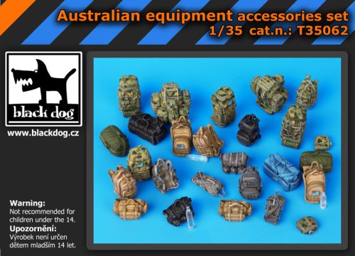 Black Dog T35062 Autralian equipment accessories set makett dioráma kiegészítő (1/35)