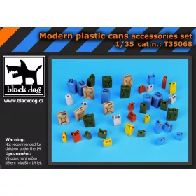   Black Dog T35068 Moder plastic cans accessories set makett dioráma kiegészítő (1/35)