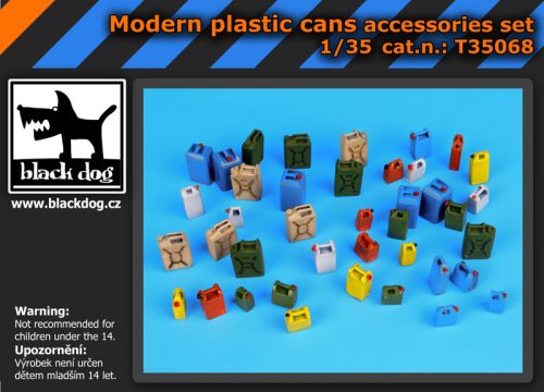 Black Dog T35068 Moder plastic cans accessories set makett dioráma kiegészítő (1/35)