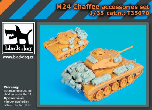 Black Dog T35070 M24 Chaffe accessories set for Bronco models makett dioráma kiegészítő (1/35)