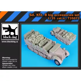   Black Dog T35072 Sd.Kfz 8 big accessories set for Trumpeter makett dioráma kiegészítő (1/35)
