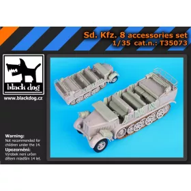   Black Dog T35073 Sd.Kfz 8 accessories set for Trumpeter makett dioráma kiegészítő (1/35)