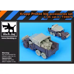   Black Dog T35074 Krupp Protze big accessories set for Tamiya makett dioráma kiegészítő (1/35)