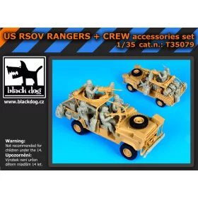   Black Dog T35079 US RSOV Rangers plus crew 4fig. for Hobby Boss makett dioráma kiegészítő (1/35)