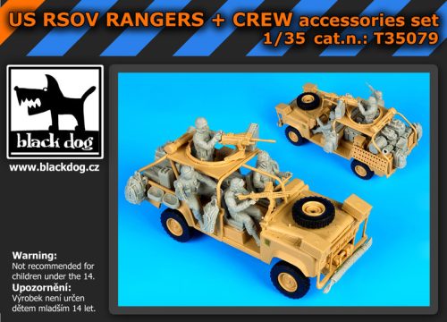 Black Dog T35079 US RSOV Rangers plus crew 4fig. for Hobby Boss makett dioráma kiegészítő (1/35)