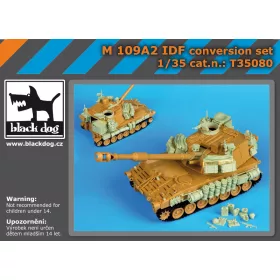   Black Dog T35080 M109A2 IDF conversion set for Kinetic makett dioráma kiegészítő (1/35)