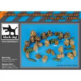   Black Dog T35082 British modern equipment accessories set makett dioráma kiegészítő (1/35)