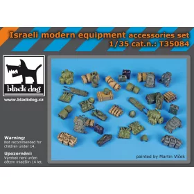   Black Dog T35084 Israeli modern equipment accessories set makett dioráma kiegészítő (1/35)