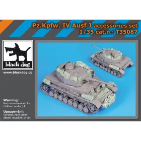   Black Dog T35087 Pz Kpfw IV Ausf J accessories set for Dragon makett dioráma kiegészítő (1/35)